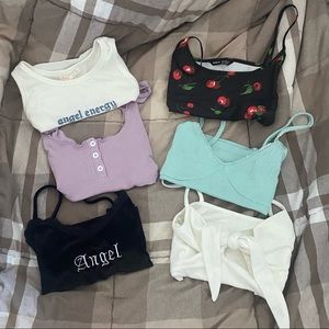 Bundle of Cropped Tanks! (ROMWE, SHEIN, ZAFUL)